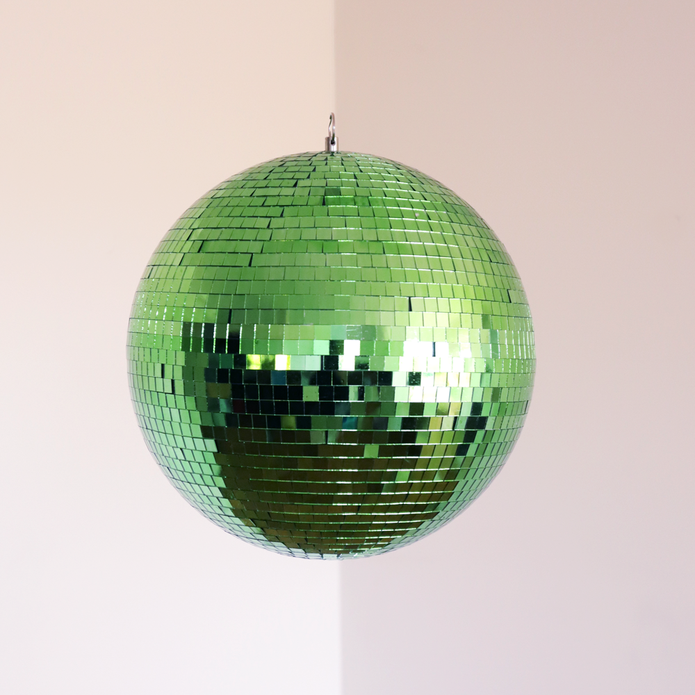 30cm Medium Green Disco Ball