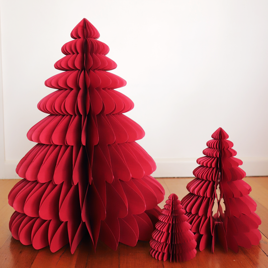 Medium and Small Paper Christmas Trees