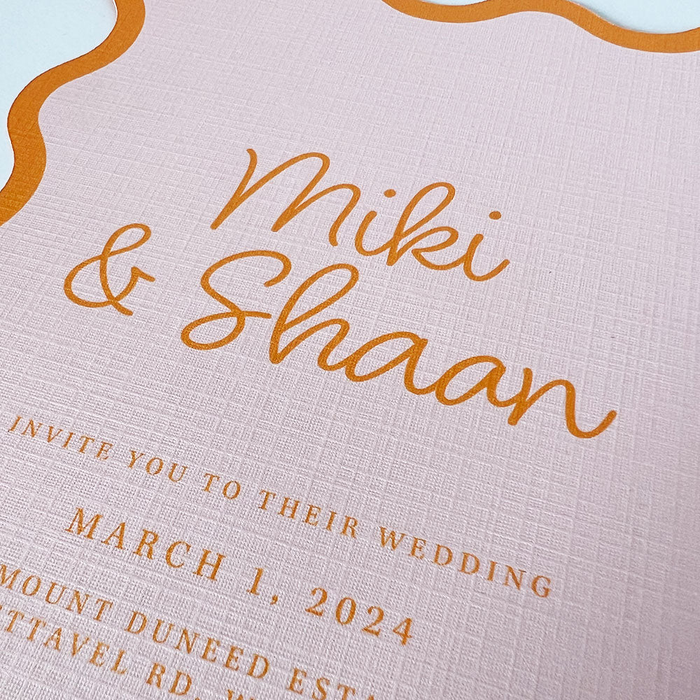 Wavy Squiggle Invitation