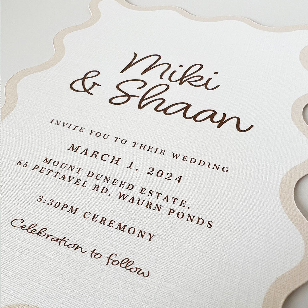 Wavy Squiggle Invitation